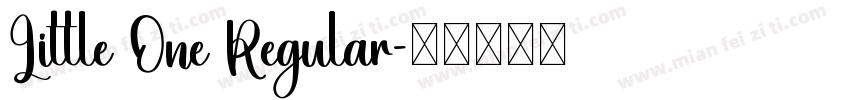 Little One Regular字体转换
